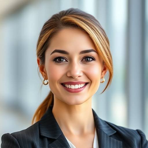 A professional headshot of a business woman with a confident smile.